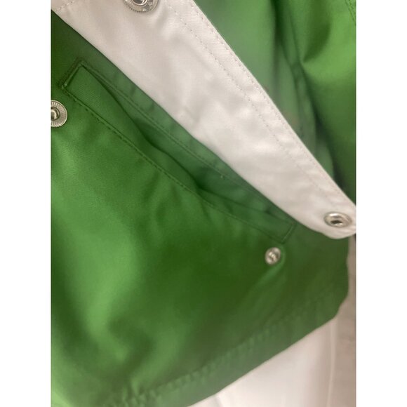 Weather Tamer Women Green Removable Hooded Wind Breaker Rain Jacket Size S - Picture 6 of 16